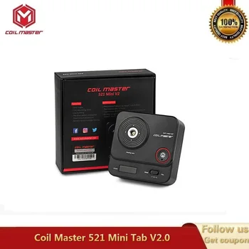 

Original Coil Master 521 Mini Tab for Ohm Meter Coil Rebuilding Tank Core Burning VS CoilMaster 521 Tab Plus Powered By 18650