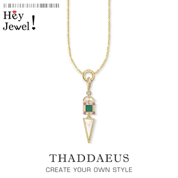 

Charm Necklace Ethnic Gold,2020 Summer Brand Elaborately Fashion Jewelry Europe 925 Sterling Silver Pure Glamour Gift For Women