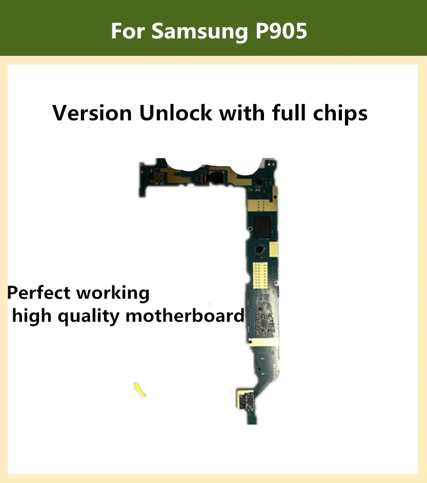 Используется для Samsung P905 материнская плата оригинальная разблокированная материнская плата с чипами IMEI OS Хорошая рабочая логическая плата