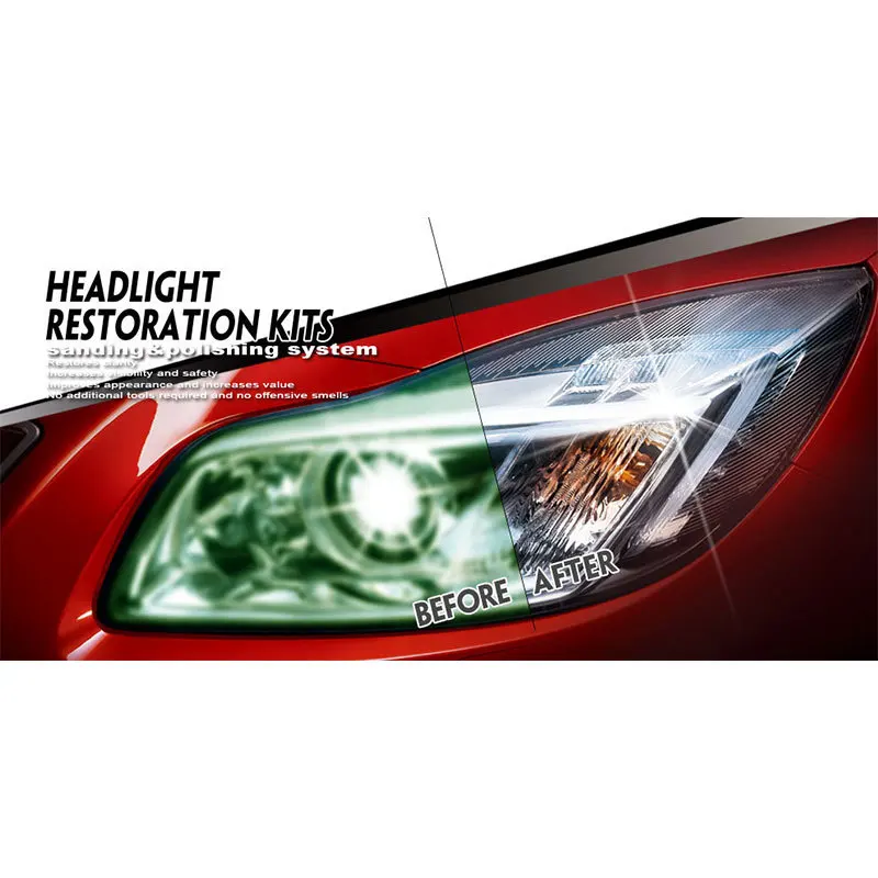 Car Headlamp Polishing Anti-scratch DIY For Car Head Lamp Lense Increase Visibility Headlight Restorstion Kit Restores Clarity