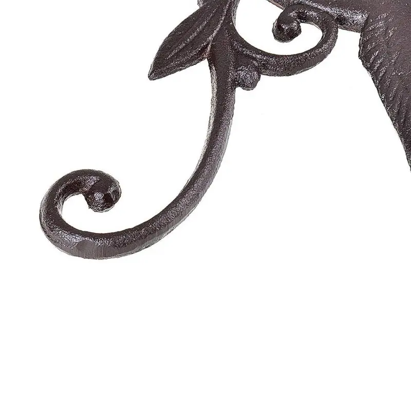 Hanging Plant Hook Hummingbird Cast Iron Decorative Flower Basket Wall Hanging Hooks Bracket Hanger For Indoor Outdoor Plants Bi