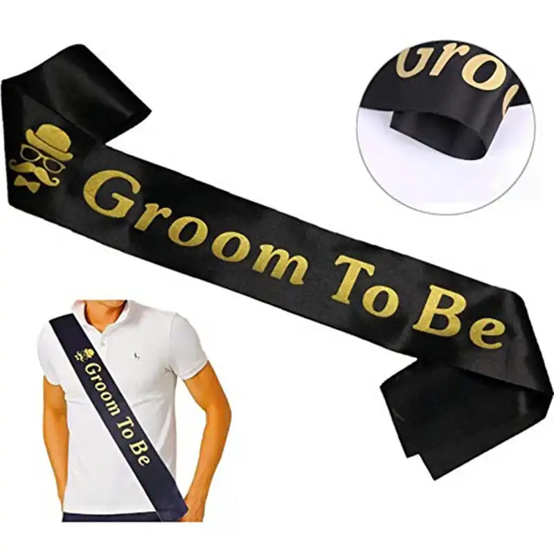 Fun Groom To Be Sash For Stag Night Bachelor Party