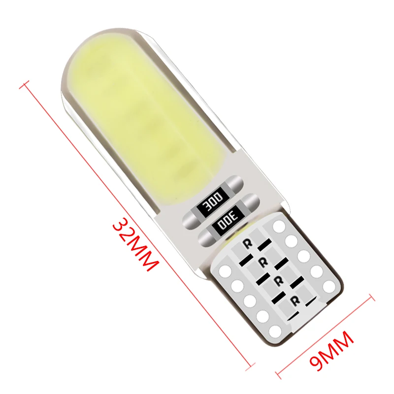 2 шт. T10 W5W светодиодный интерьер автомобиля света COB маркер лампа 12V 168 194 501 клиновидные боковые парковочная лампа canbus Авто для lada оклейка автомобиля