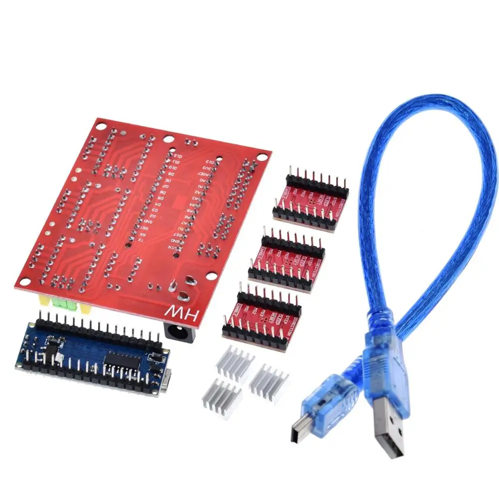 TZT-3DV4-CNC-Shield-V4-Nano-3-0-3pcs-A4988-Reprap-Stepper-Drivers-Set-For-Arduino (1)
