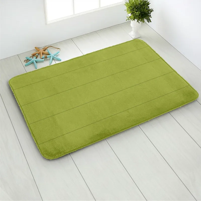 Напольный коврик, коврик для входной двери, водопоглощающий ковер, кухонные коврики, коврик для входной двери, коврик для гостиной, нескользящий коврик - Цвет: Grass green