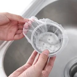 100 Pcs New 2012 Sink Filter Mesh Kitchen Trash Bag Prevent The Sink From Clogging Filter Bag For Bathroom Strainer Rubbish Bag