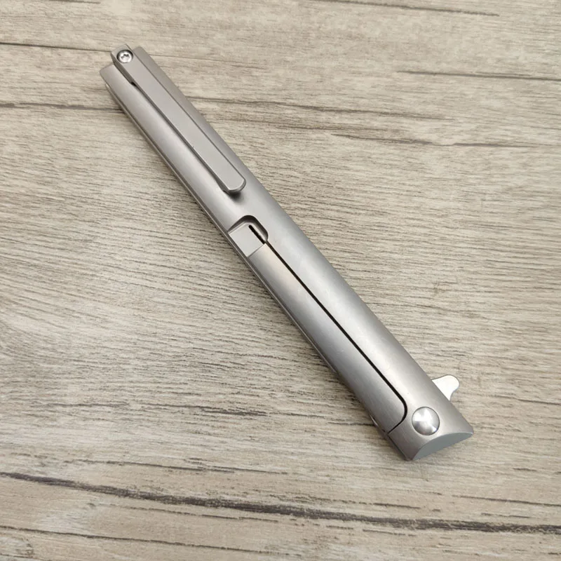 M390 Высококачественная ручка из порошковой стали, шариковый подшипник для кемпинга, для повседневного использования, маленький складной нож с подарочной коробкой, кожаный чехол