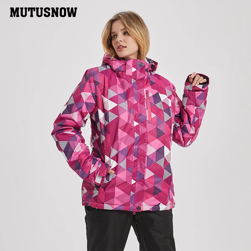 

2020 New Winter Camping Hiking Skiing Women Ski Jacket Breathable Sportswear Hooded Female Waterproof Outerwear Snowboard Jacket