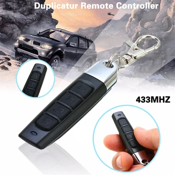 

New 433MHZ Garage Door Opener Remote Controller Duplicator Clone Code Scanner 4-Button Black Car Remote Key MR-A032