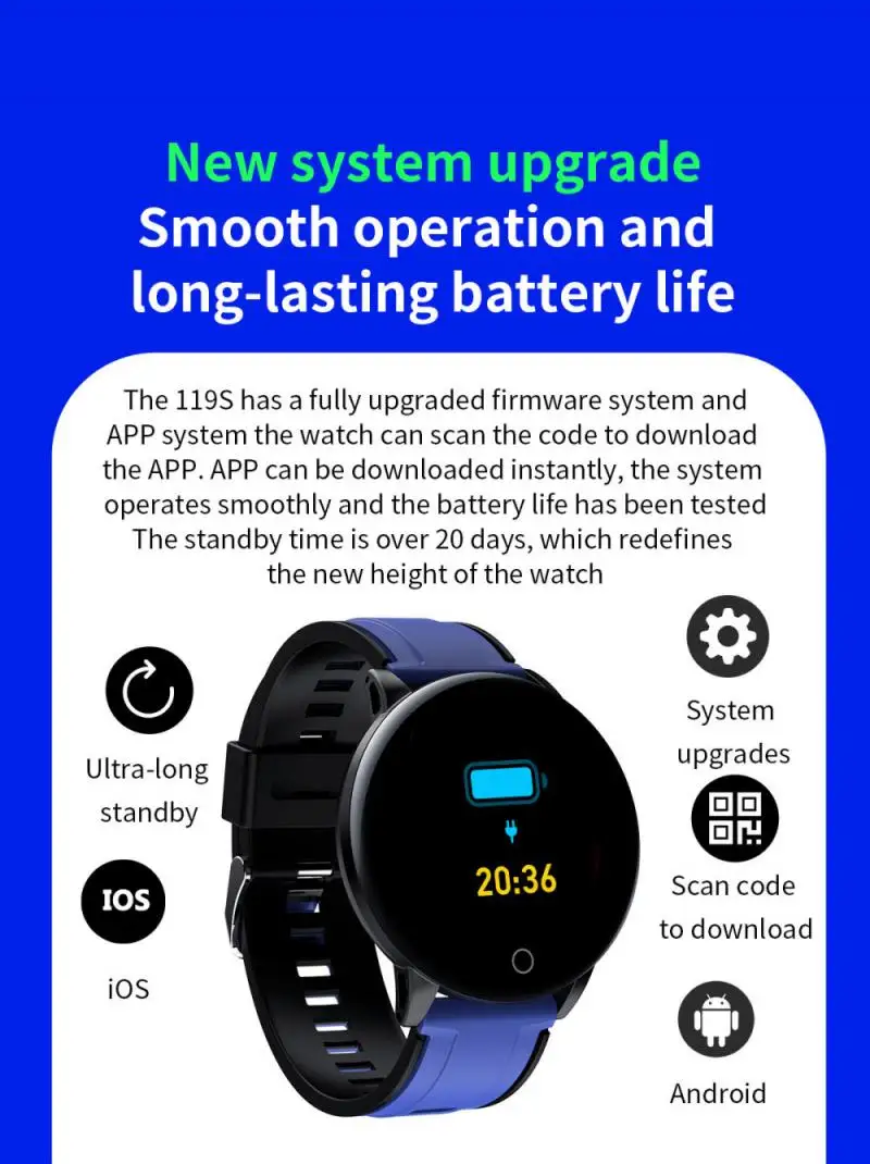 2021 ο 119S Ʈ ġ м ƮϽ Smartwatch Fitpro   ȣȯ   Ʈ  ȵ̵ IOS