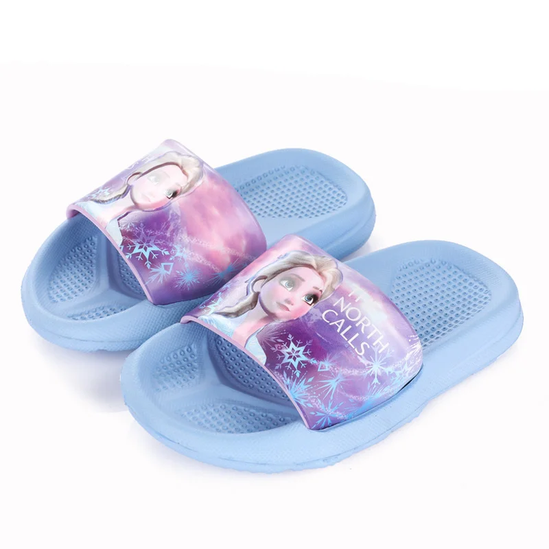 Frozen 2 zapatos de princesa Elsa para niños, sandalias bonitas de Disney  para chico, chanclas para bebé, zapatillas de baño para playa de verano| |  - AliExpress