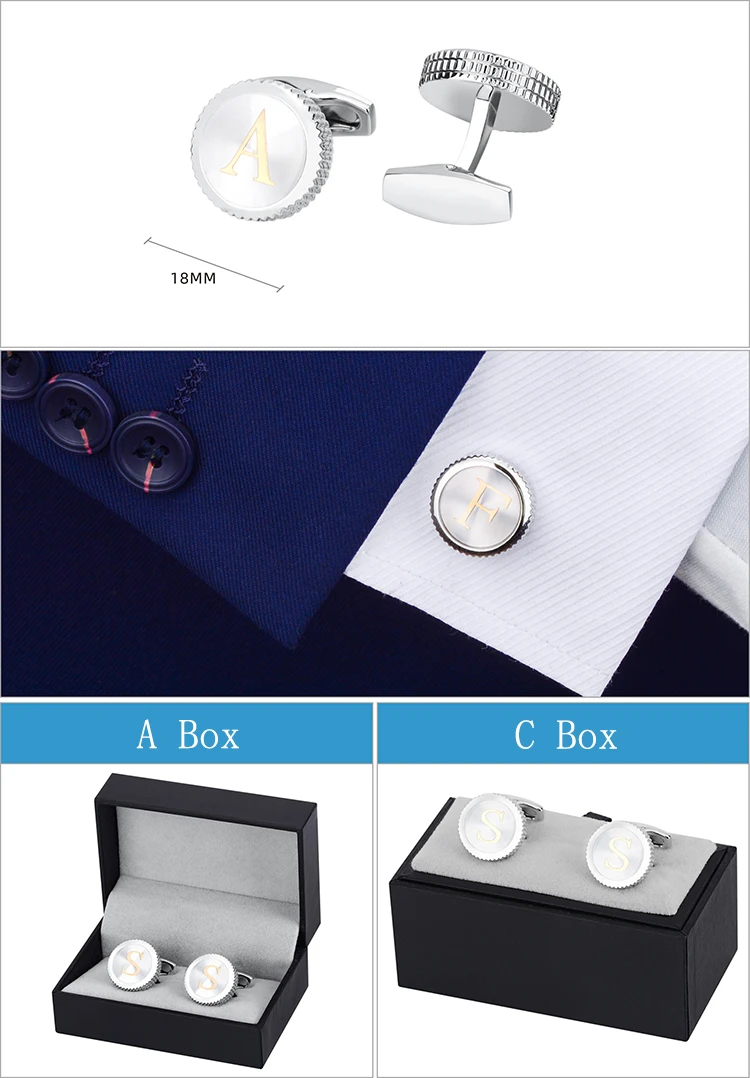 SAVOYSHI, новинка, 26 букв, запонки для мужчин, высокое качество ...