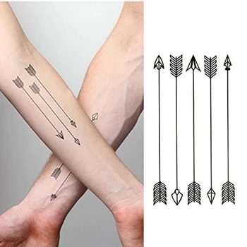 

Black Arrow Waterproof Tattoo Sticker Cool Temporary Tatoo Body Art Arm Hand Shoulder Leg Women Men Fake Tattoos Flash Tatto