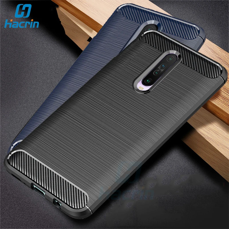 For Xiaomi Redmi K30 Case Carbon Fiber Back Cover Full Protection Phone Pro K 30 Shockproof Bumper |