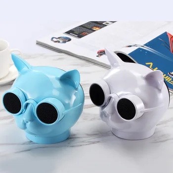 

Cat head cartoon bluetooth speaker wireless speaker audio TF card player MP3 lithium battery speaker FM radio