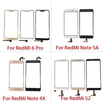 

Touch Screen Glass Panel Digitizer Sensor Front Glass Panel Repair Spare Parts For Xiaomi Redmi S2 6 Pro Note 4X 5A Prime