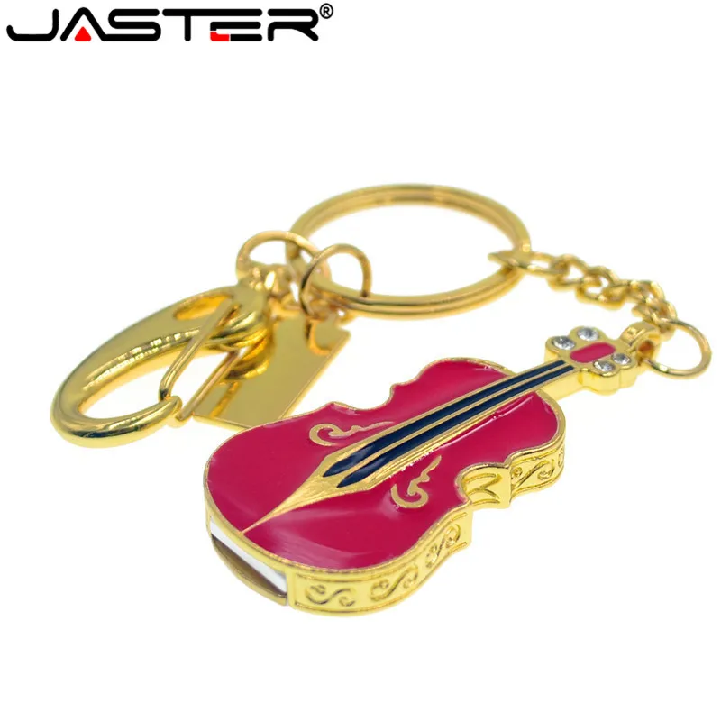JASTER металлическая гитара 4 ГБ 8 ГБ 16 ГБ USB флеш-накопитель драгоценный камень ручка-накопитель