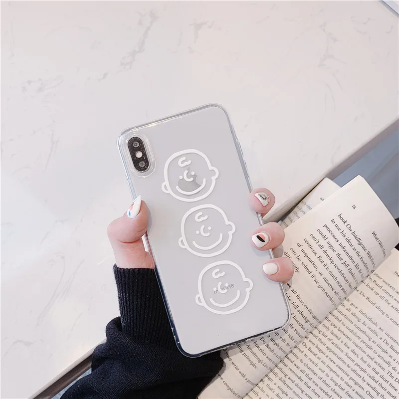 3 Милый мультяшный чехол для телефона с тремя головками для iPhone 7 7 plus 8 6s 6 plus, силиконовый чехол для iPhone X XS XR - Цвет: 3