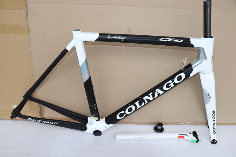 Карбоновые велосипедные рамы Colnago C64 углеродное волокно шоссейная велосипедная рама Di2 наклонная черная Золотая C64 велосипедная рама дорожный Карбон