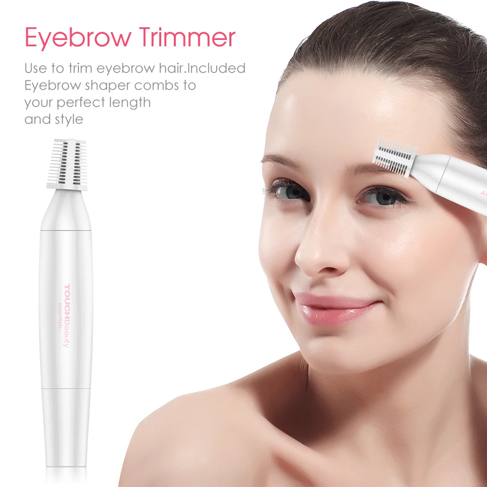 TOUCHBeauty электрическая бритва для удаления волос на лице, 4 в 1 триммер для бровей, удаление волос на лице для женщин TB-1753