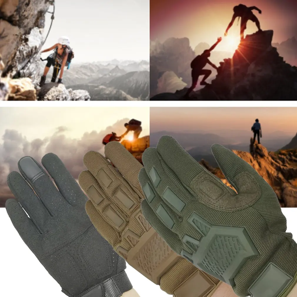 Тактические перчатки для страйкбола с сенсорным экраном, Пейнтбольные Военные перчатки, мужские армейские противоскользящие перчатки для пешего туризма, велосипеда, перчатки для спортзала с полным пальцем
