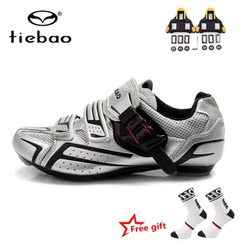 

TieBao Bicycle Cycling Shoes Anti-slip Breathable Men Road Racing Athletic Bike Shoes Self-Locking Shoes zapatillas ciclismo