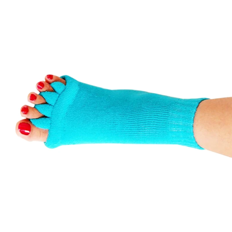 Носки для велоспорта носки с пальцами ортопедические разделители для пальцев ног Bunion корректор ортопедический Hallux вальгусная коррекция осанки 77 - Цвет: L