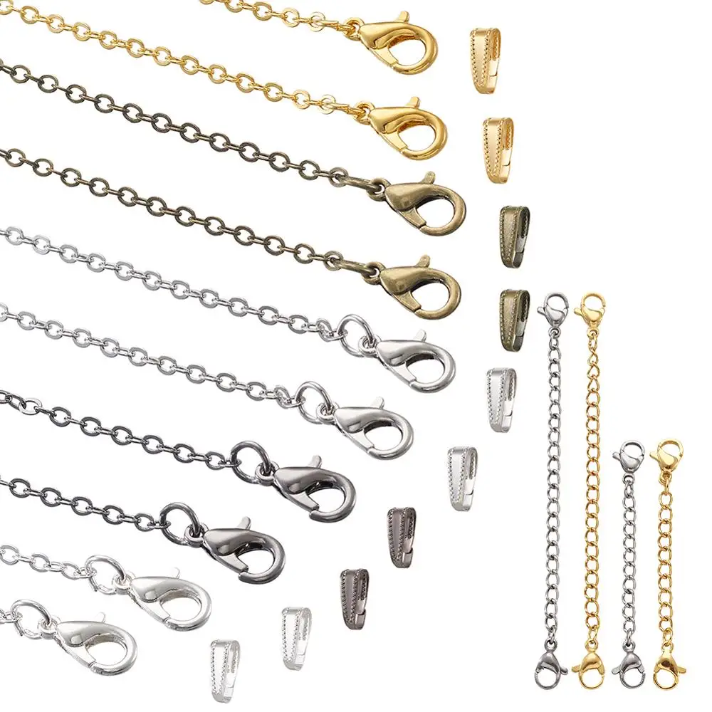 Curb Chains Lobster Claw Clasp 