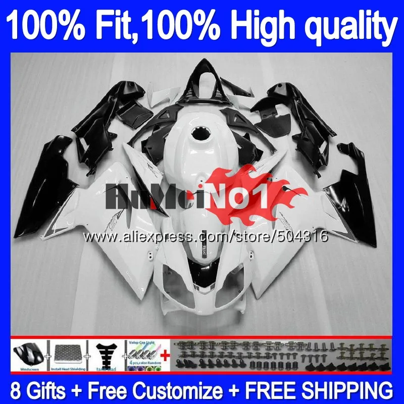 Инъекции для Aprilia RS-125 RSV125 R 34MC. 8 RS 125 2006 2007 2008 2009 2010 2011 RS125 06 07 08 09 10 11 белый черный обтекатель