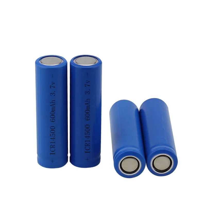 Новинка 3,7 v 600 mah 14500 литиевая аккумуляторная батарея фонарик батареи