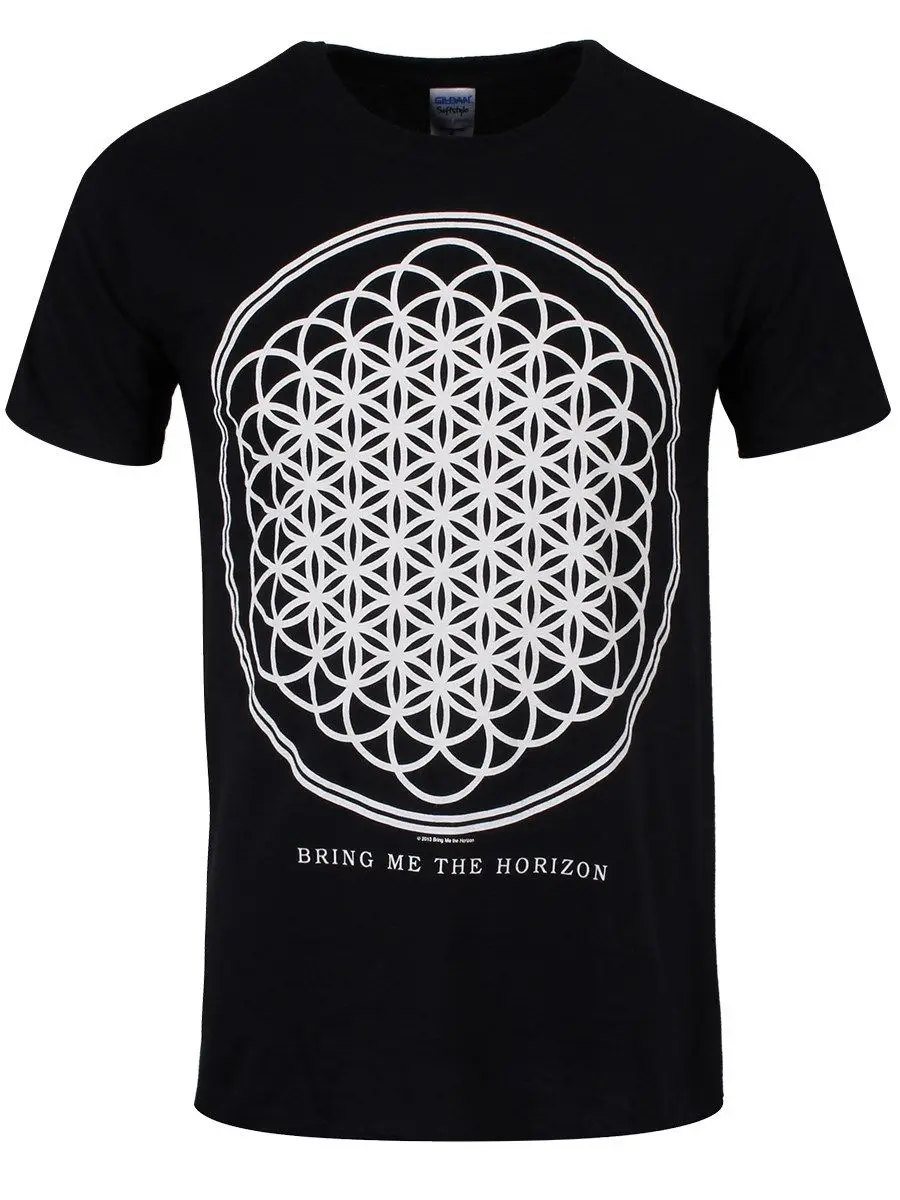 Bring Me The Horizon Sempiternal Мужская черная футболка Bmth брендовая Хлопковая мужская одежда