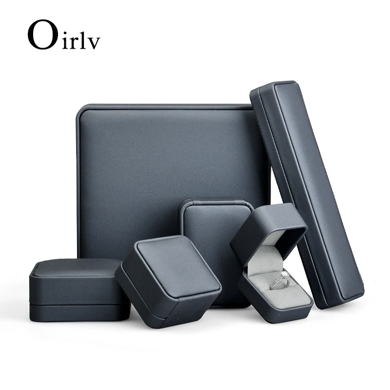 

Oirlv Jewelry Packaging Box Leather Ring Pendant Box Bracelet Storage Case Jewelry Organizer Box Necklace Gift Box