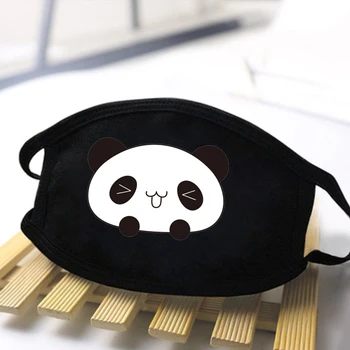 

Cute Animal Dust Cartoon Masks Never Masks Black Mouth Haze Dust Washable Anti Haza Reusable Black Masks
