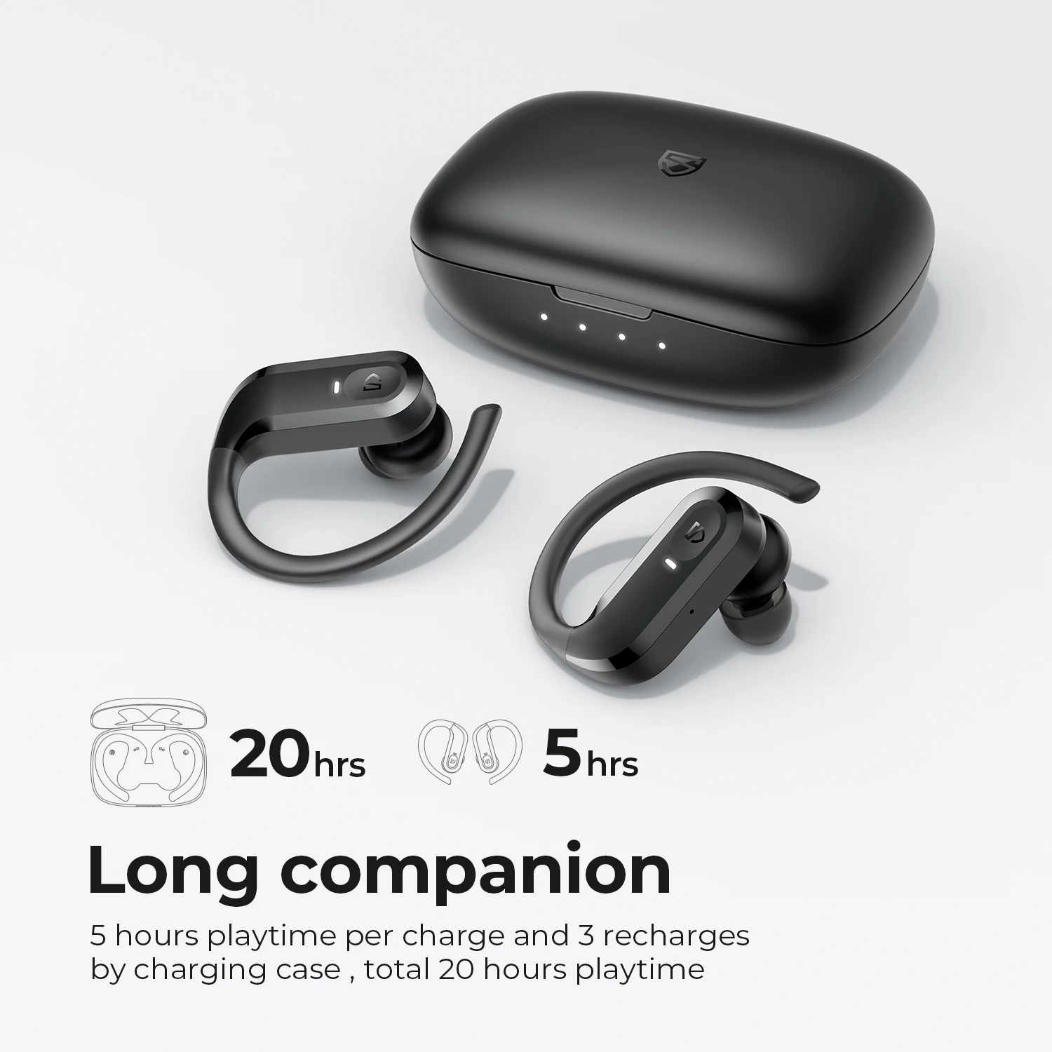 SoundPEATS S5 Wireless Earbuds Over-Ear Hooks 7