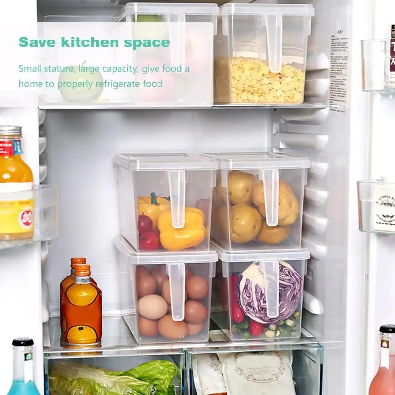 28x15,5x13 см кухонный холодильник прозрачный PP ящик для хранения зерна контейнер для хранения фасоли содержит домашний пищевой контейнер-холодильник коробка