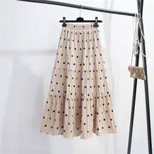 838# немного новая волна точка бархатной ткани шить юбки юбка для девочек для женщин