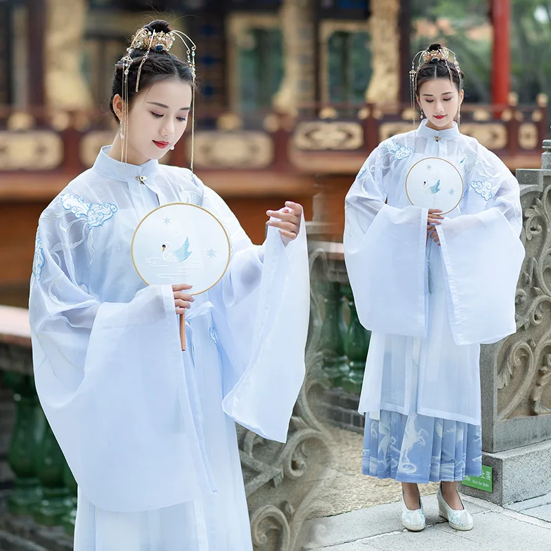 Вышивка Hanfu Женский костюм для классических танцев народное сказочное платье династия песен одежда для выступлений карнавальный наряд 3 шт