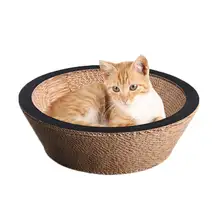 Миска форма кошачье гнездо царапина доска гофрированная бумага гнездо