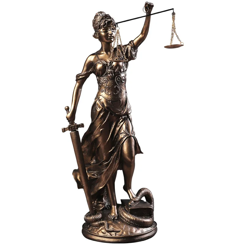 European Style Resin Handicraft Ornament Justice Goddess Angel Home Decoration Liveing Room Decor Crafts Furnishing Sunchamo