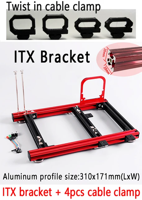 Mini ITX PC Test Bench Computer Open Frame Overclock Air Case Aluminum Mount HTPC PC for Graphics Card Mini ITX PC Test Bench Computer Open Frame Overclock Air Case Aluminum Mount HTPC PC for Graphics Card