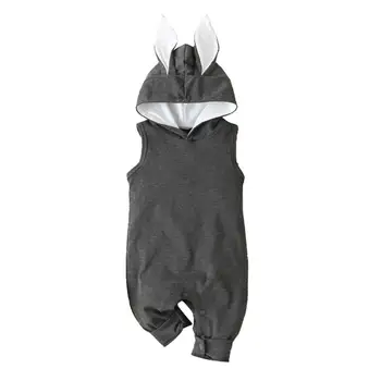 

Summer Baby Sleeveless Bunny Shape Hooded Romper Toddler Infant One-Pieces Clothes