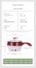 Multifunctional Electric Cooker Hotpot Mini Non-stick Food Noodle Cooking Skillet Egg Steamer Soup Heater Pot Frying Pan EU 5