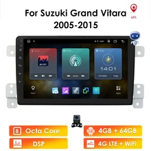 Автомагнитола для Suzuki Grand Vitara 3 2005 2012 2013 2014 2015 мультимедийный