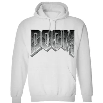 

DOOM Retro Super high quality premium white regular Mens Unisex (Womens) Winter Hoodies Sweatshirts Free Shipping