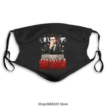 

La Casa De Papel Maske Männer Lustige Design Maske Geld Überfall Masken TV-Serie Masken Männer Cartoon House of Paper Maske 2020