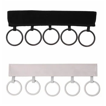 

Convenient scarf hanging ring polyester 5-ring practical bedroom storage scarfs hanger folding tie storage washable rack
