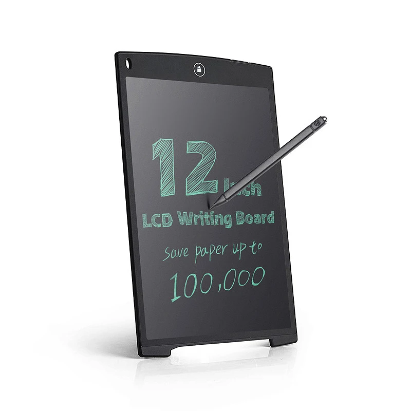 12 дюймов Портативный Смарт ЖК-планшет для письма с электронным блокнотом, рисунок Графика для рукописного ввода доска с металлической кнопкой Батарея