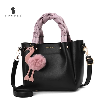 

Hairball Flamingo Shoulder Bags Hot New Luxury Handbags Women Bags Designer Handbags Bags For Women Ladies Crossbody Bag