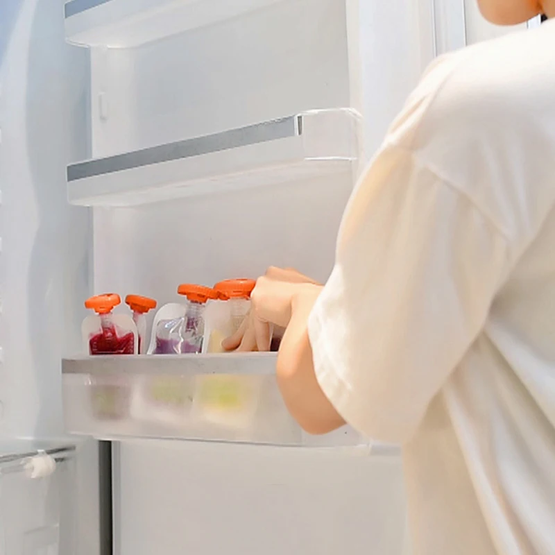 Детские контейнеры для хранения продуктов питания, товары для кормления новорожденных детей, соковыжималка с 10 мешками, сумка для хранения на кухне
