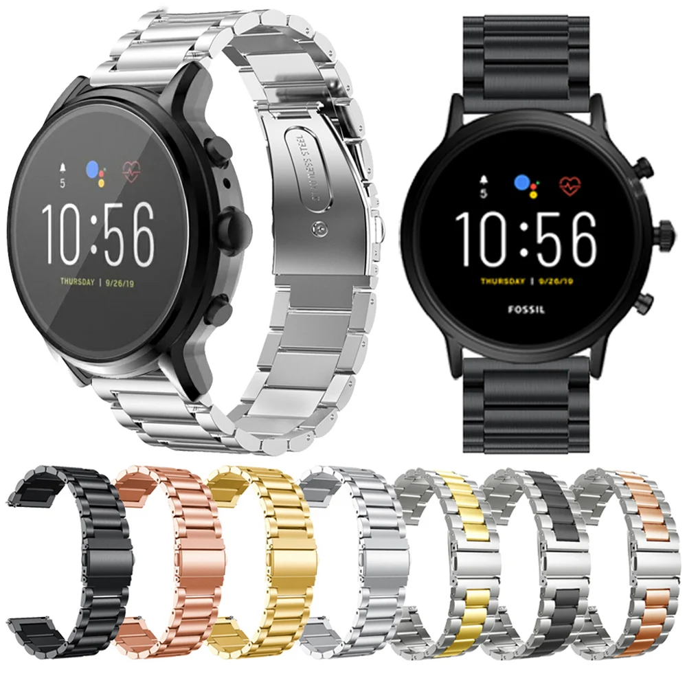 22mm Stainless Steel Strap For Fossil 